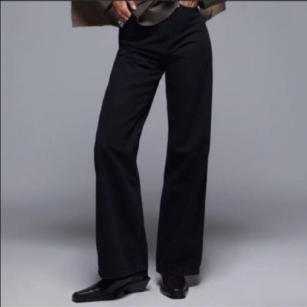 Black flared jeans